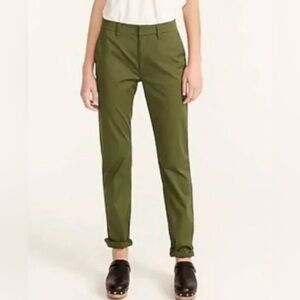 J.Crew Womens Slim Chino Boyfriend Pants Olive Green size 30